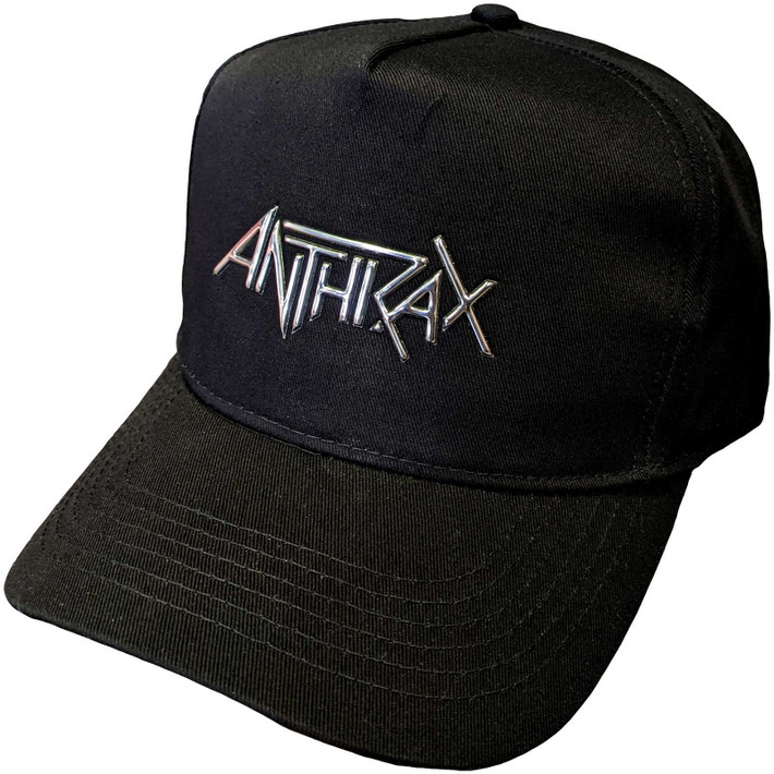 Anthrax 'Sonic Silver Logo' (Black) Baseball Cap