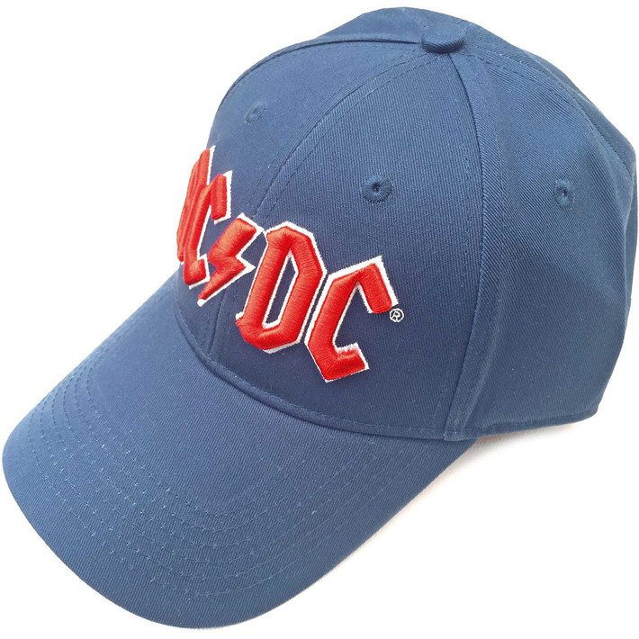 AC/DC 'Red Logo' (Denim Blue) Baseball Cap