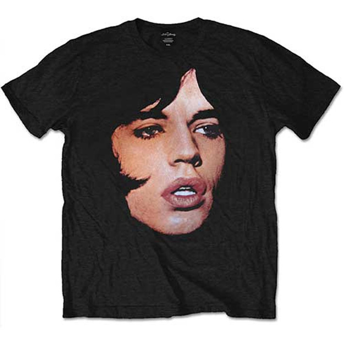 The Rolling Stones 'Mick Portrait' (Black) T-Shirt