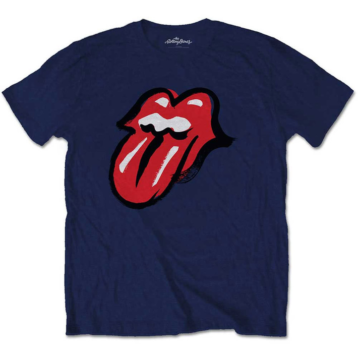 The Rolling Stones 'No Filter Tongue' (Navy) T-Shirt