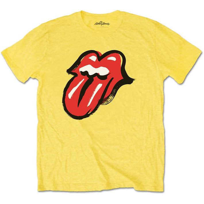 The Rolling Stones 'No Filter Tongue' (Yellow) T-Shirt | Eyesore Merch