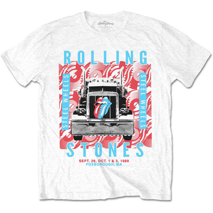 The Rolling Stones 'Steel Wheels' (White) T-Shirt
