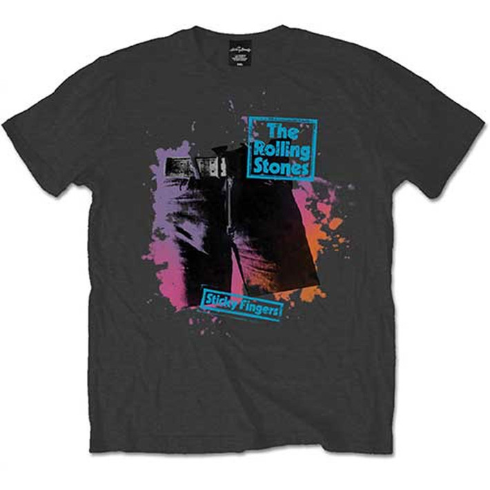 The Rolling Stones 'Sticky Colours' (Grey) T-Shirt