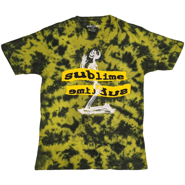 Sublime 'Praying Skeleton' (Dip-Dye) T-Shirt