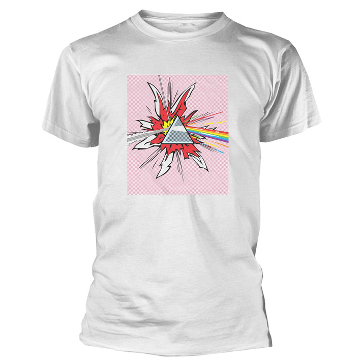 Pink Floyd 'Lichtenstein Prism' (White) T-Shirt