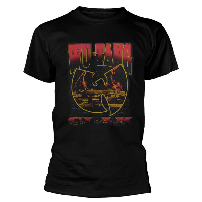 Wu-Tang Clan 'Lightning Infill W' (Black) T-Shirt