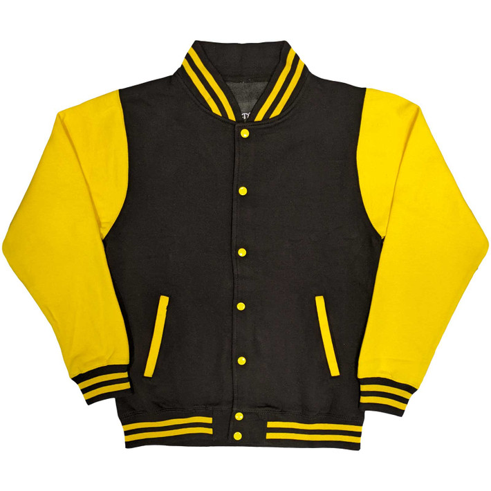 Wu-Tang Clan 'Logo' (Black & Yellow) Varsity Jacket | Eyesore Merch