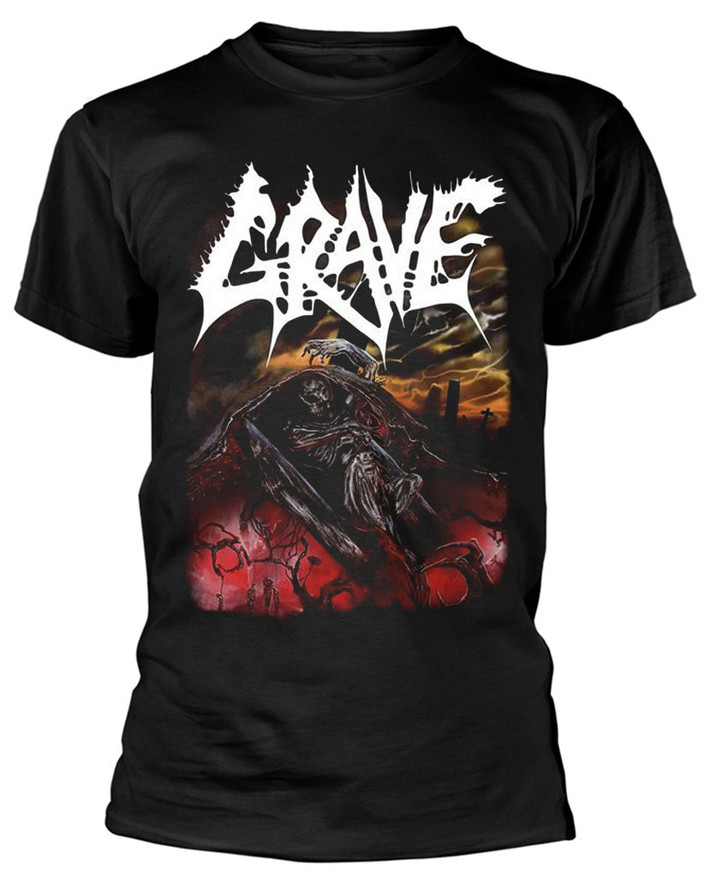 Razamataz Grave 'You'll Never See' Official Band T-Shirt - 100% Cotton Unisex Black Tee - View #2