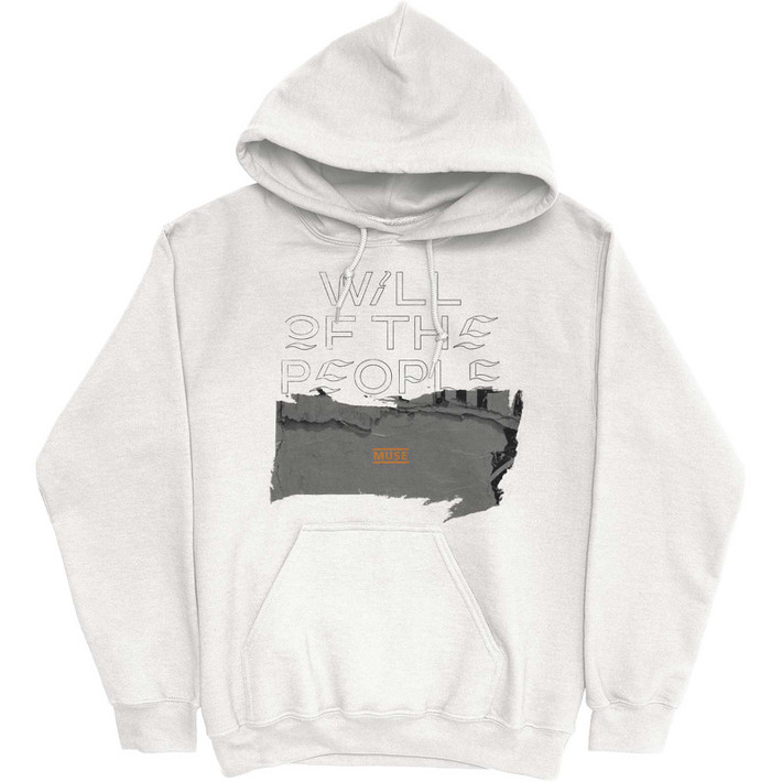 Muse 'Will Of The People' (White) Pull Over Hoodie