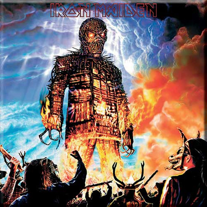 Iron Maiden 'Wicker Man' Fridge Magnet