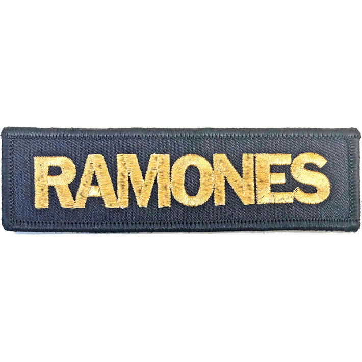 Ramones 'Gold Logo' (Iron On) Patch