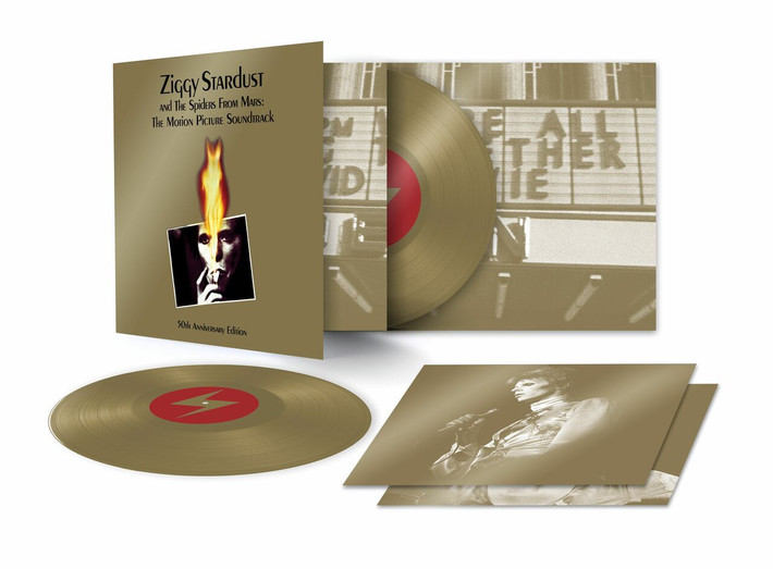 David Bowie 'Ziggy Stardust and The Spiders From Mars: The Motion Picture Soundtrack' (50th Anniversary Edition) 2LP Gold Vinyl