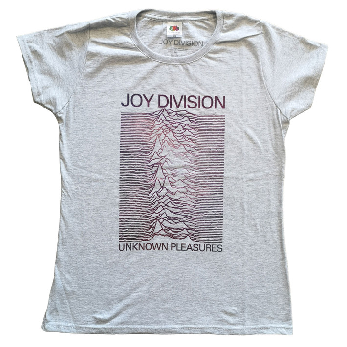 Joy Division 'Space Lady' (Grey) Womens Fitted T-Shirt