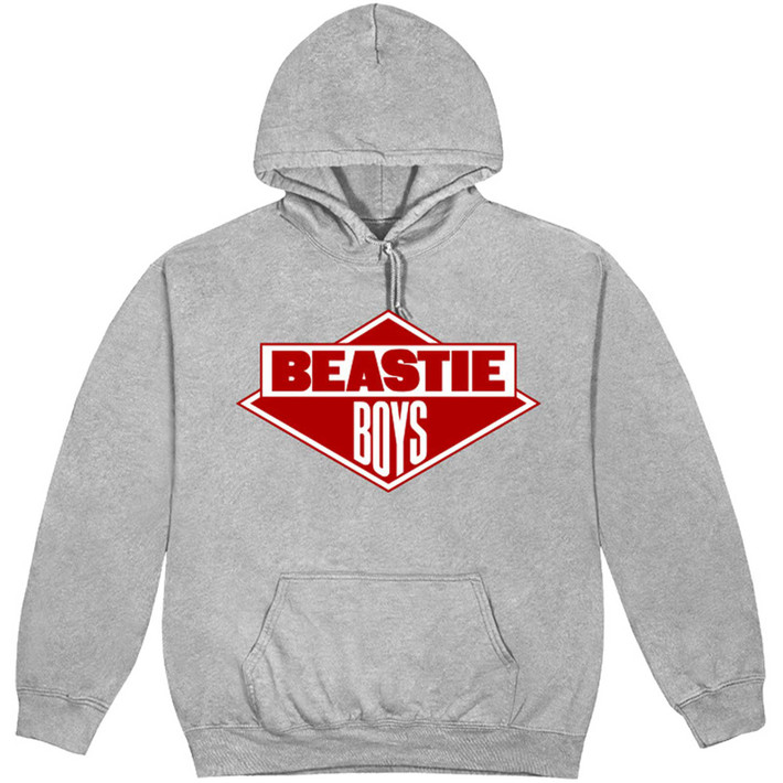 Beastie Boys 'Diamond Logo' (Grey) Pull Over Hoodie