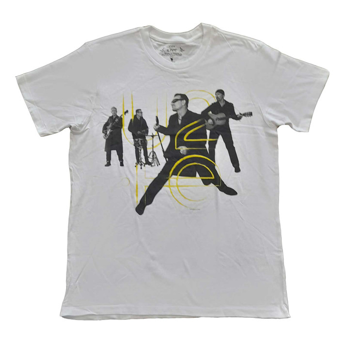 U2 'Live Action' (White) T-Shirt