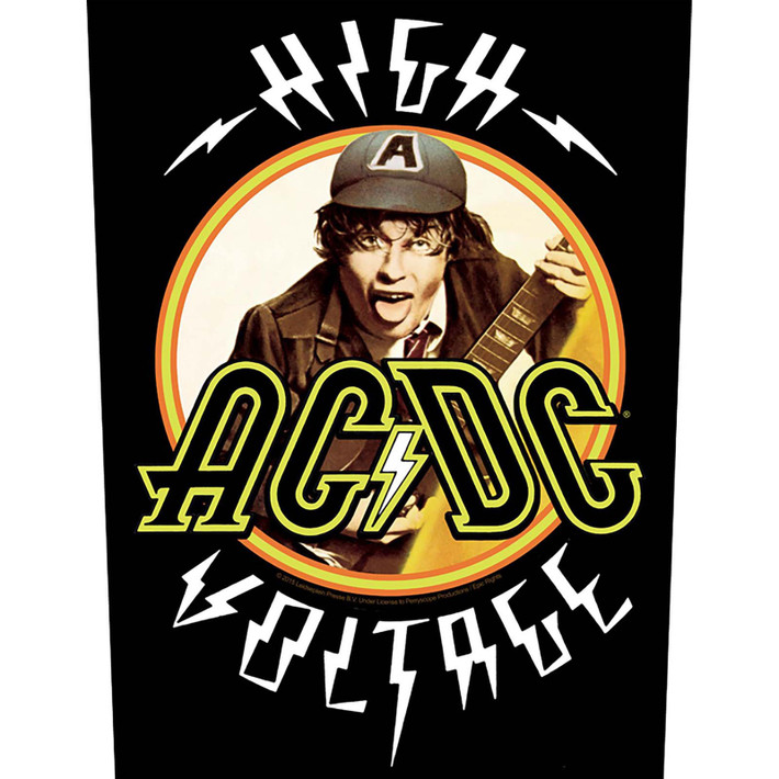 AC/DC 'High Voltage' (Black) Back Patch