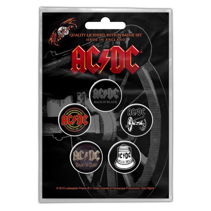 AC/DC 'For Those About To Rock' Button Badge Pack