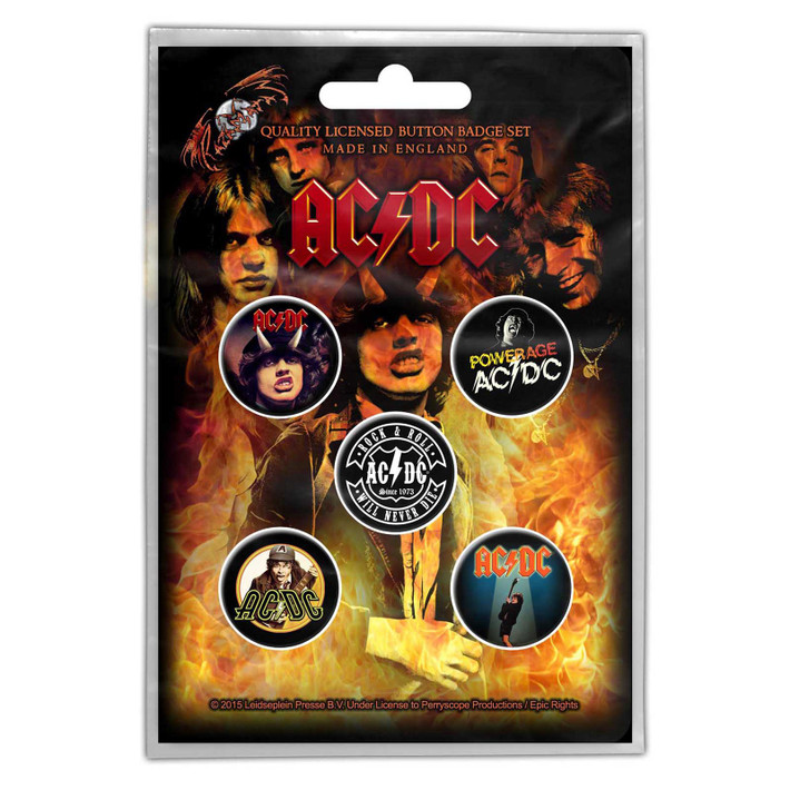 AC/DC 'Highway to Hell' Button Badge Pack