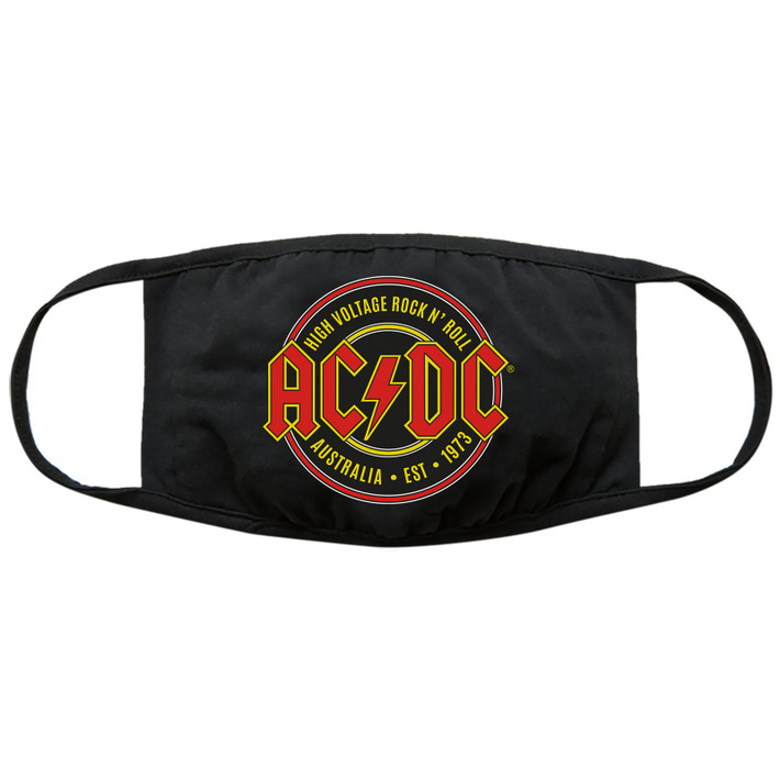 AC/DC 'Est. 1973' (Black) Face Mask