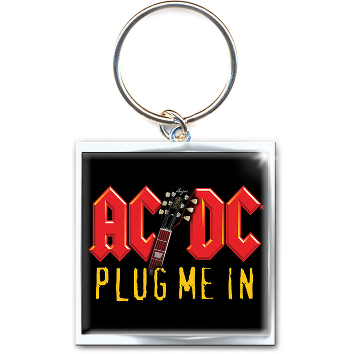 AC/DC 'Plug me in' (Photo Print) Keyring