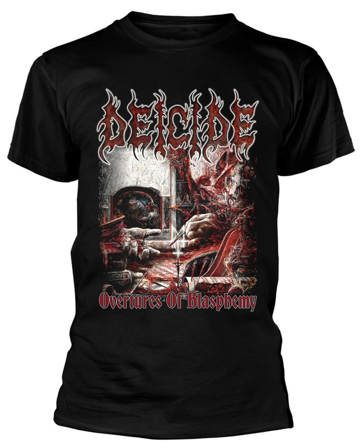 Deicide 'Overtures Of Blasphemy' (Black) T-Shirt