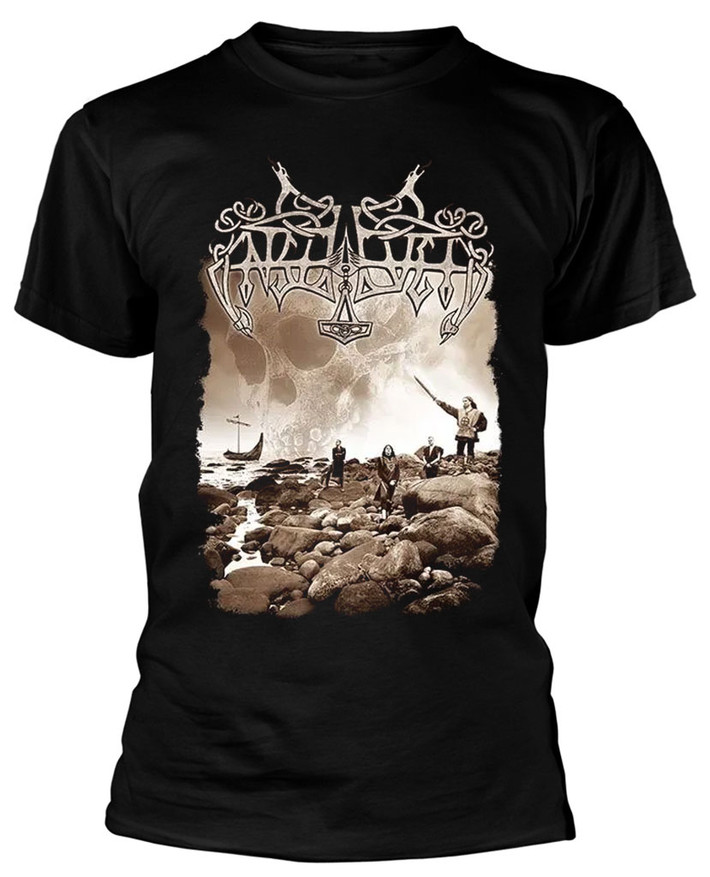 Enslaved 'Blodhemn' (Black) T-Shirt Front