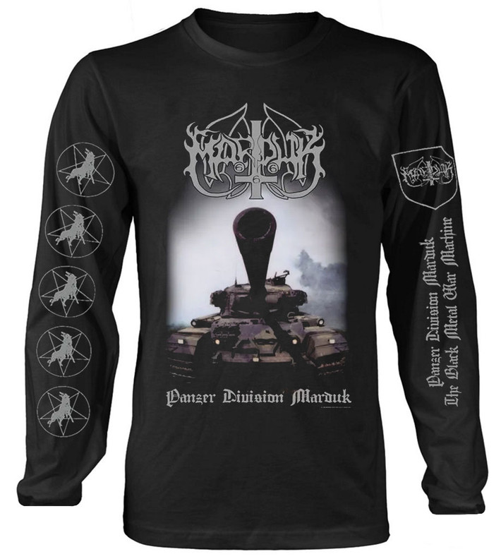 Marduk 'Panzer Division 20th Anniversary' (Black) Long Sleeve Shirt Front