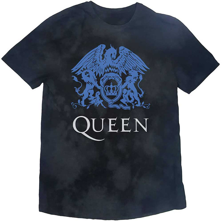 Queen 'Blue Crest' (Dip-Dye) T-Shirt