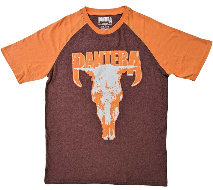 Pantera 'Skull' (2 Tone) Raglan T-Shirt