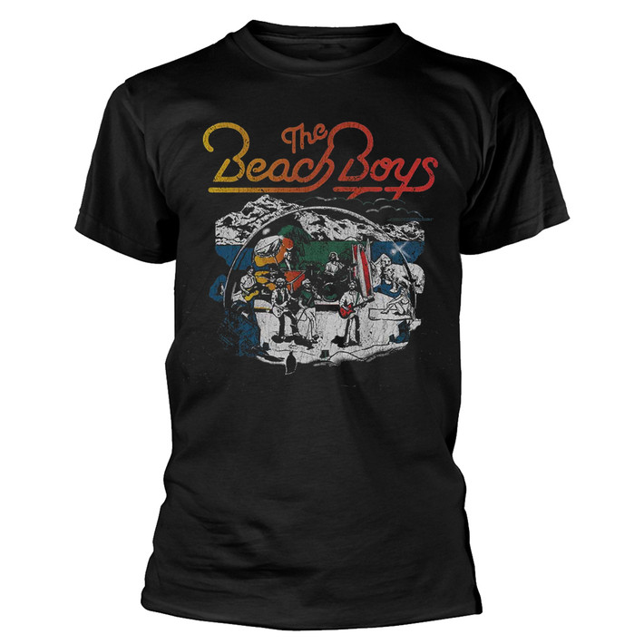 Beach Boys 'Live Drawing' (Black) T-Shirt