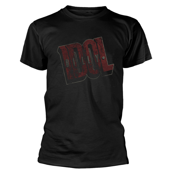 Billy Idol 'Vintage Logo' (Black) T-Shirt