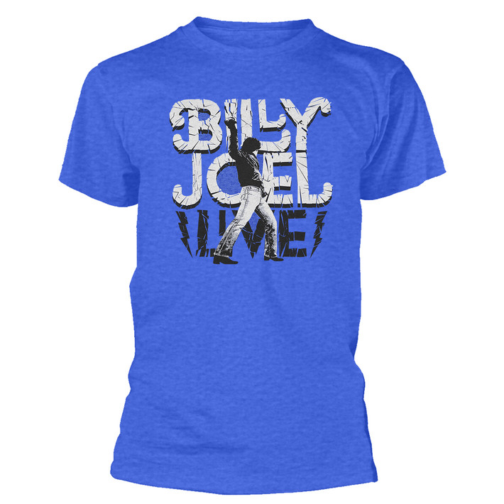 Billy Joel 'Glass Houses Live' (Blue) T-Shirt