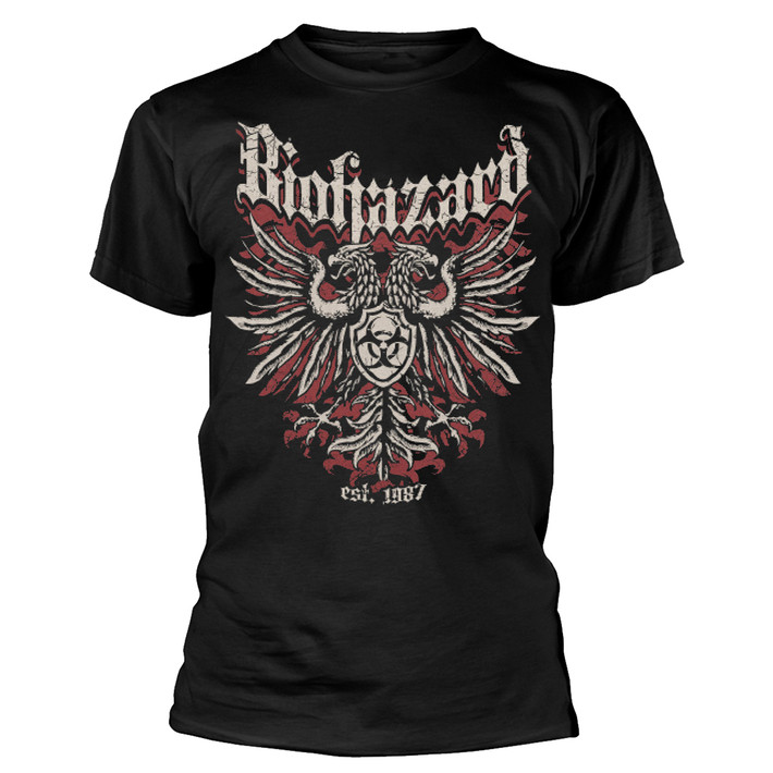 Biohazard 'Crest' (Black) T-Shirt