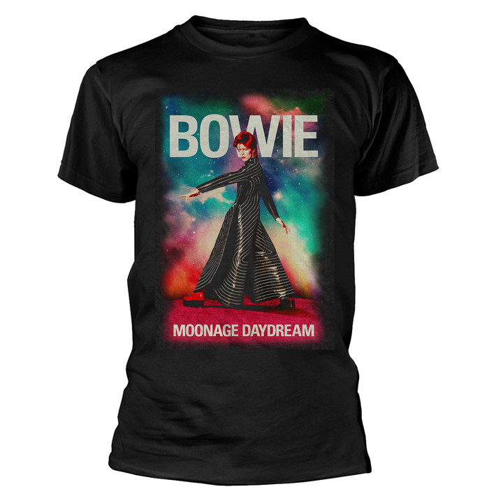 David Bowie 'Moonage 11 Fade' (Black) T-Shirt