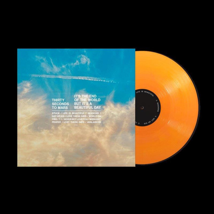 Thirty Seconds To Mars 'It's The End Of The World, But It's A Beautiful Day' LP Opaque Orange Vinyl