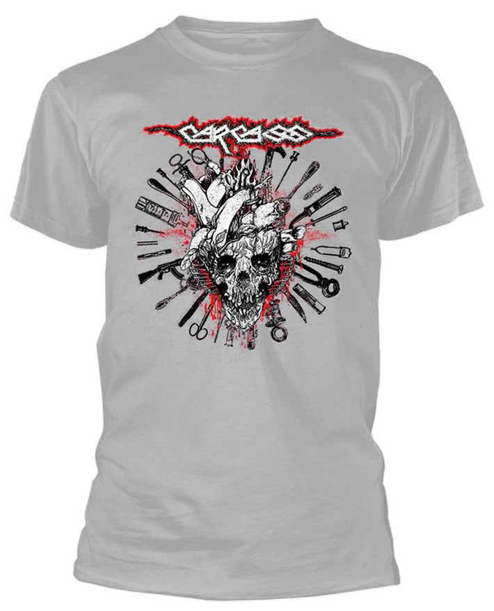 Carcass 'Still Rotten To The Gore' (Grey) T-Shirt Front