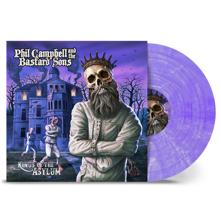 Phil Campbell & The Bastard Sons 'Kings Of The Asylum' LP White Purple Marble Vinyl