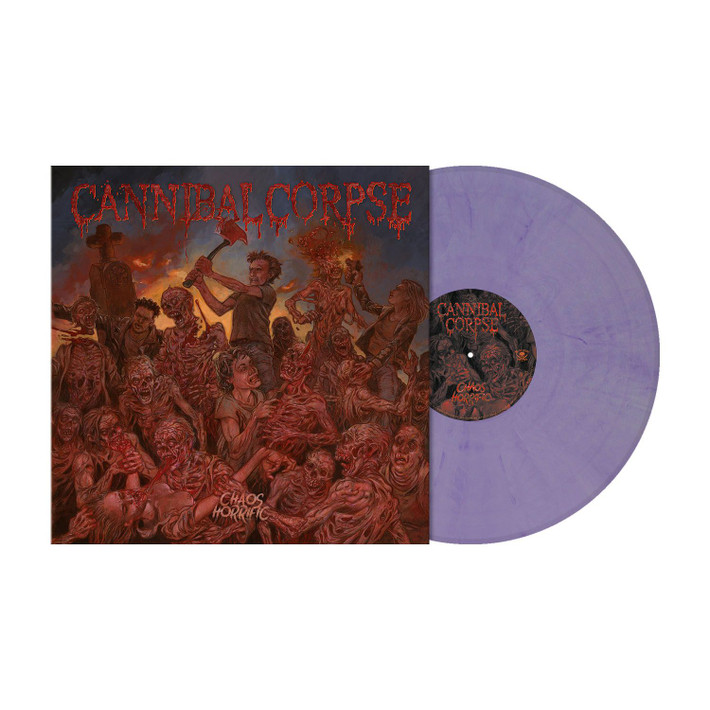 Cannibal Corpse 'Chaos Horrific' LP Pearl Violet Marbled Vinyl