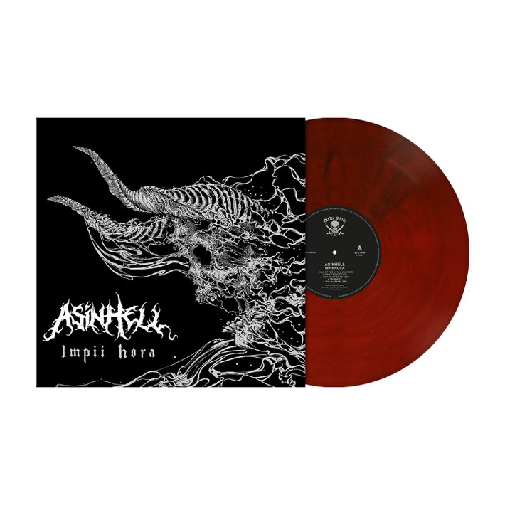 Asinhell 'Impii Hora' LP Crimson Red Marbled Vinyl
