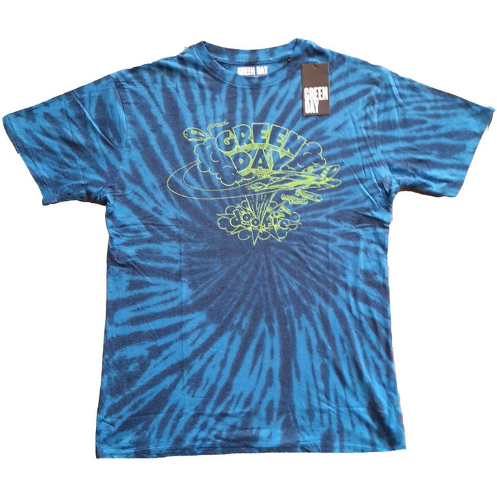 Green Day 'Dookie Line Art' (Dip-Dye) T-Shirt