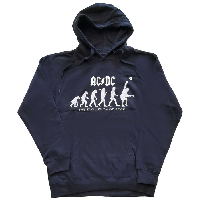 AC/DC 'Evolution of Rock' (Navy) Pull Over Hoodie