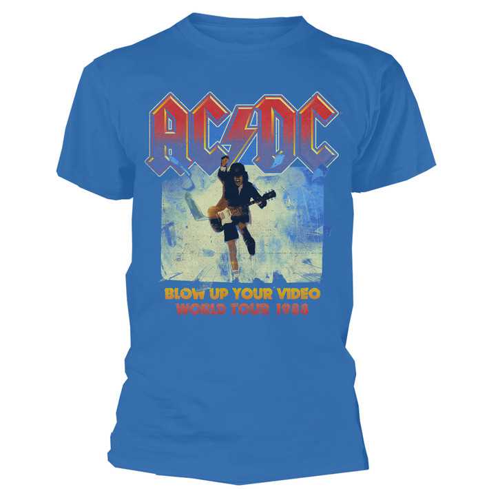 AC/DC 'Blow Up Your Video' (Blue) T-Shirt