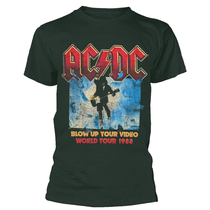 AC/DC 'Blow Up Your Video' (Green) T-Shirt