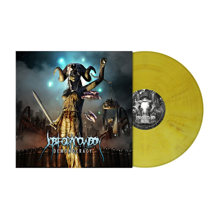 Job For A Cowboy 'Demonocracy' LP Clear Yellow Marbled Vinyl
