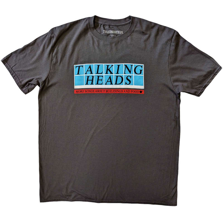 Talking Heads 'Tiled Logo' (Grey) T-Shirt | Eyesore Merch