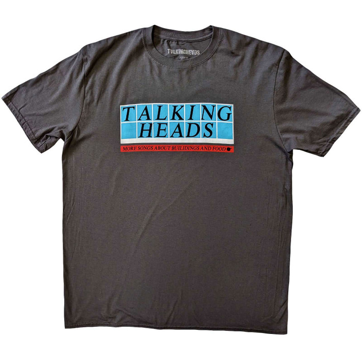 Talking Heads 'Tiled Logo' (Grey) T-Shirt