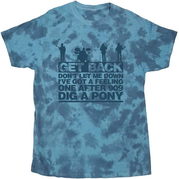 The Beatles 'Let It Be Songs' (Dip-Dye) T-Shirt