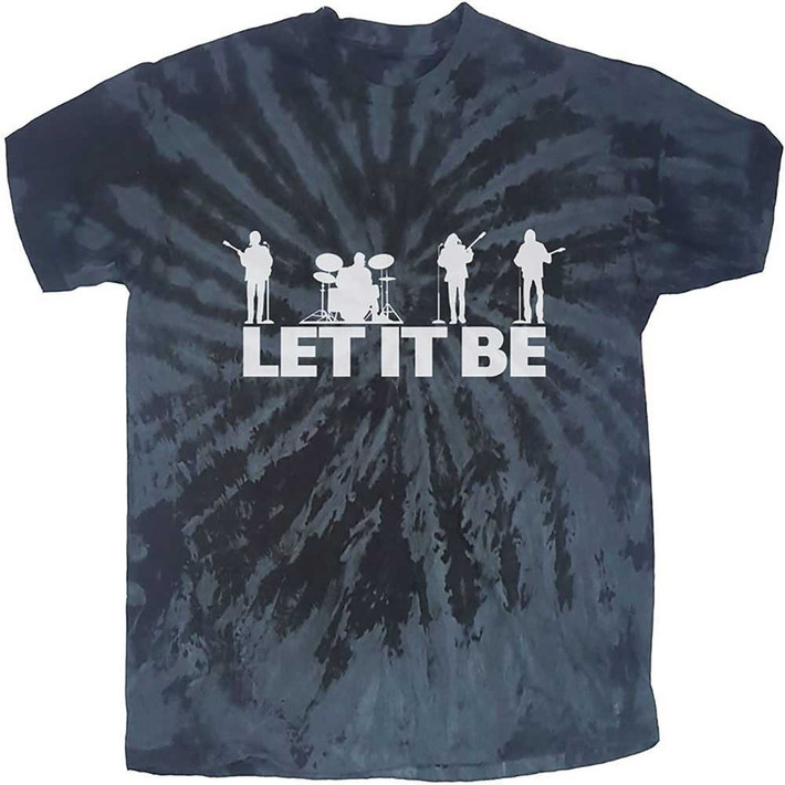 The Beatles 'Let It Be Silhouette' (Dip-Dye) T-Shirt