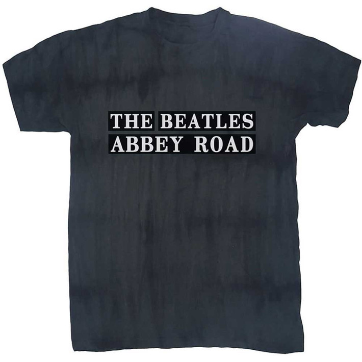 The Beatles 'Abbey Road Sign' (Dip-Dye) T-Shirt