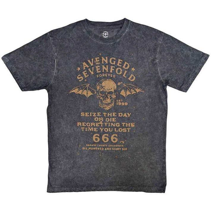 Avenged Sevenfold 'Seize The Day' (Dye Wash) T-Shirt